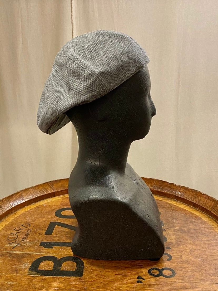 グレンチェックハンティングキャップ / グレー / ハイアー