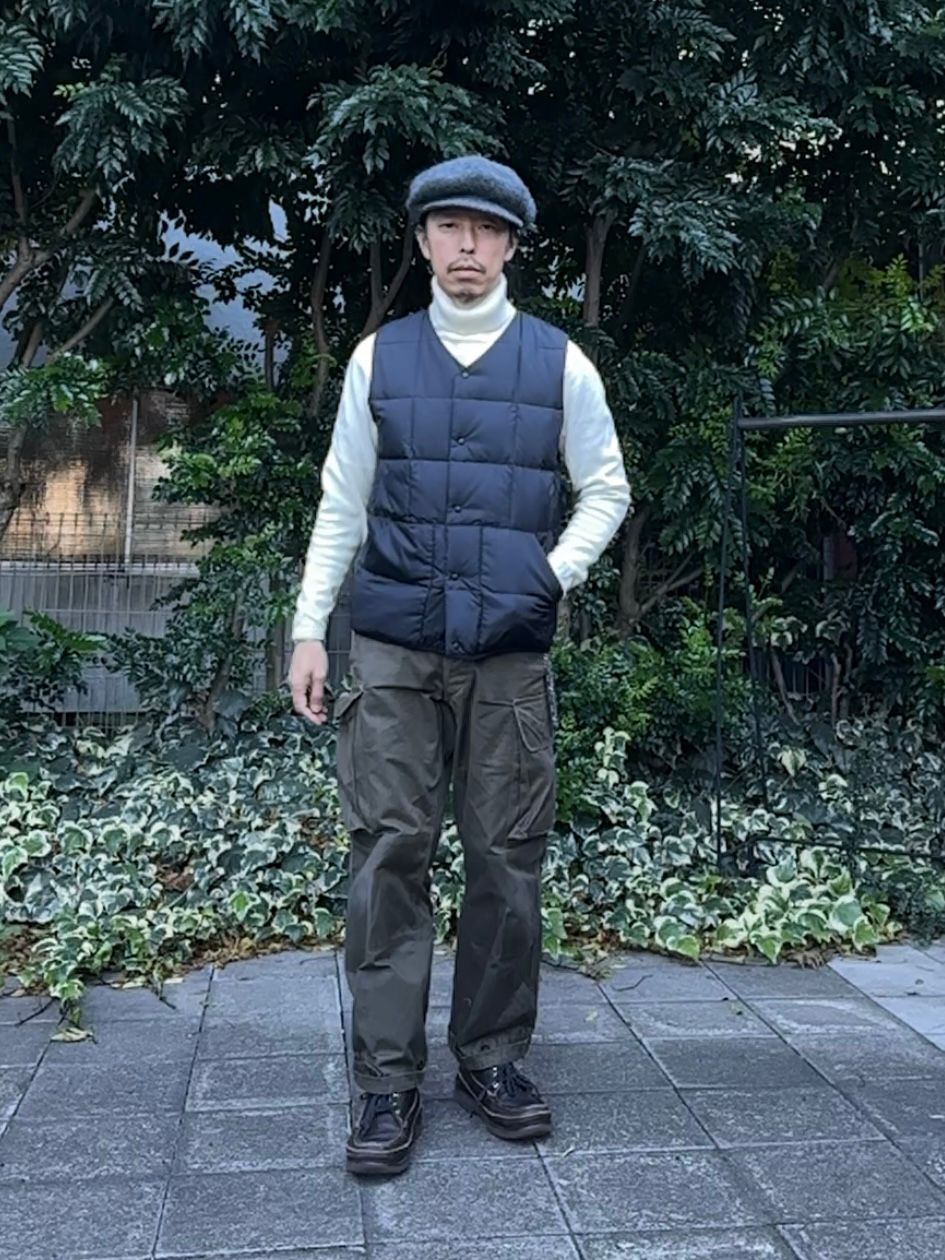 6722：RE-DOWN INNER VEST / リサイクルダウンインナーベスト