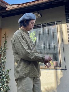 【ナスングワム / Nasngwam / NEEDLE SHIRTS / オリーブ 】