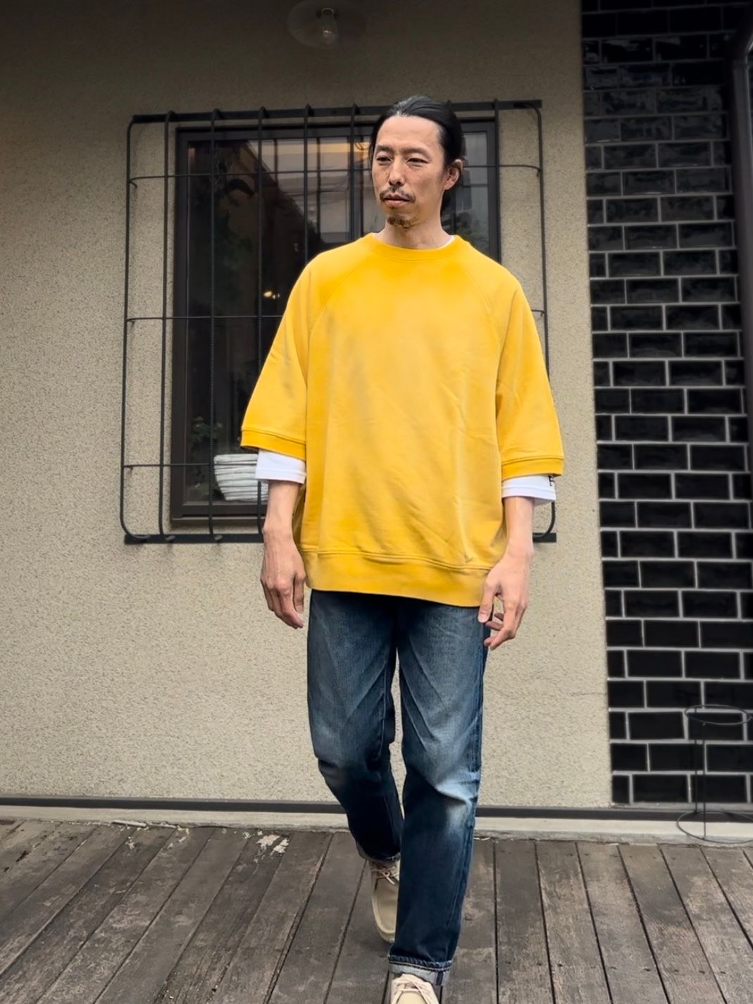 SCREEN STARS / スクリーンスターズ / Sunburned sweat tee / 半袖スウェットTシャツ / イエロー