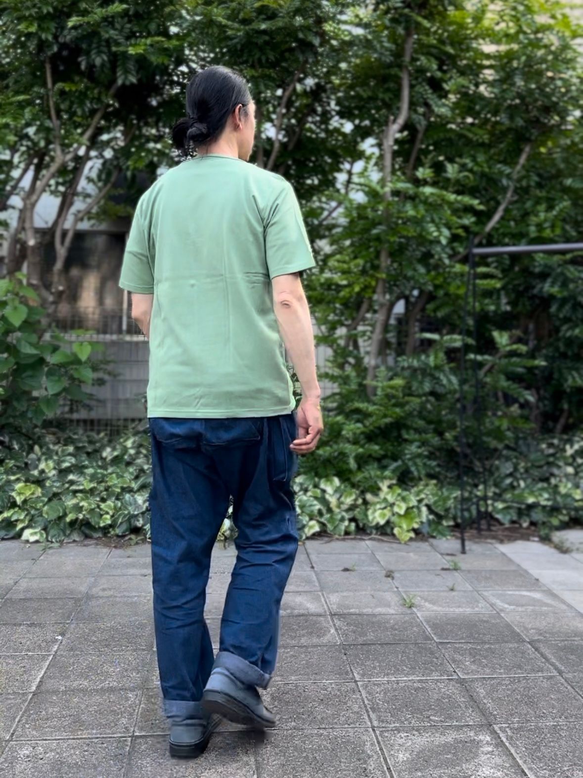 te500 / SUMMER KNIT PK T-SHIRTS / サマーニット / ポケットTシャツ / PEAL GREEN
