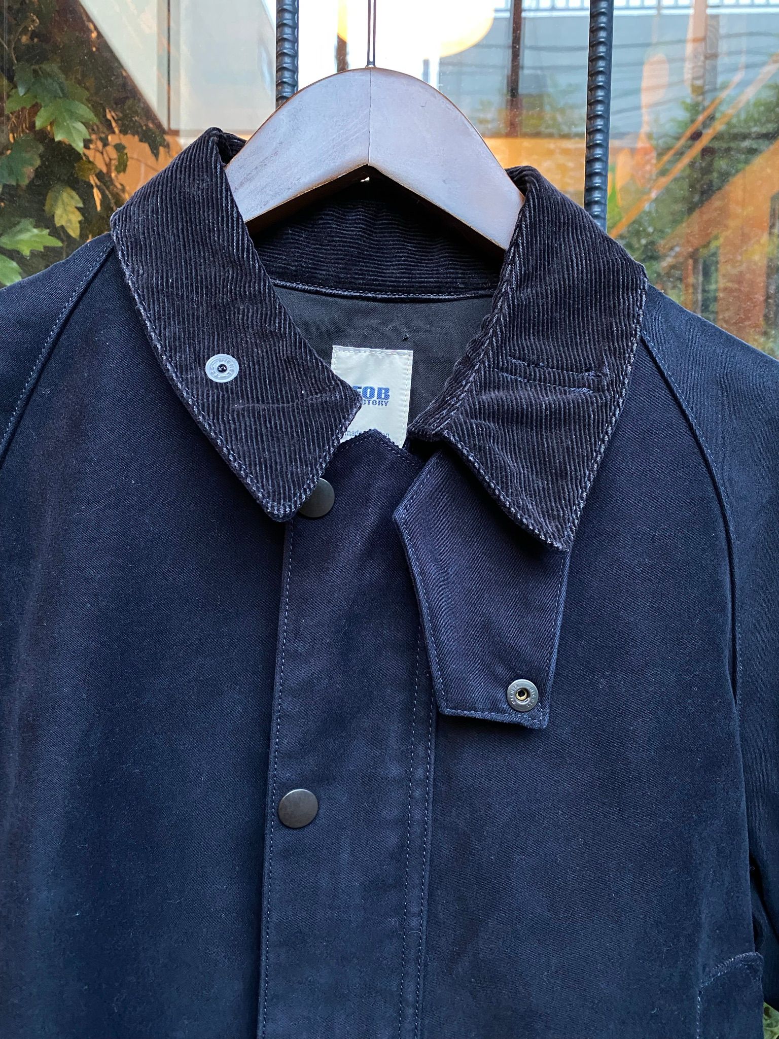 FOB FACTORY(エフオービーファクトリー) モールスキンライディングジャケット ネイビー F2361