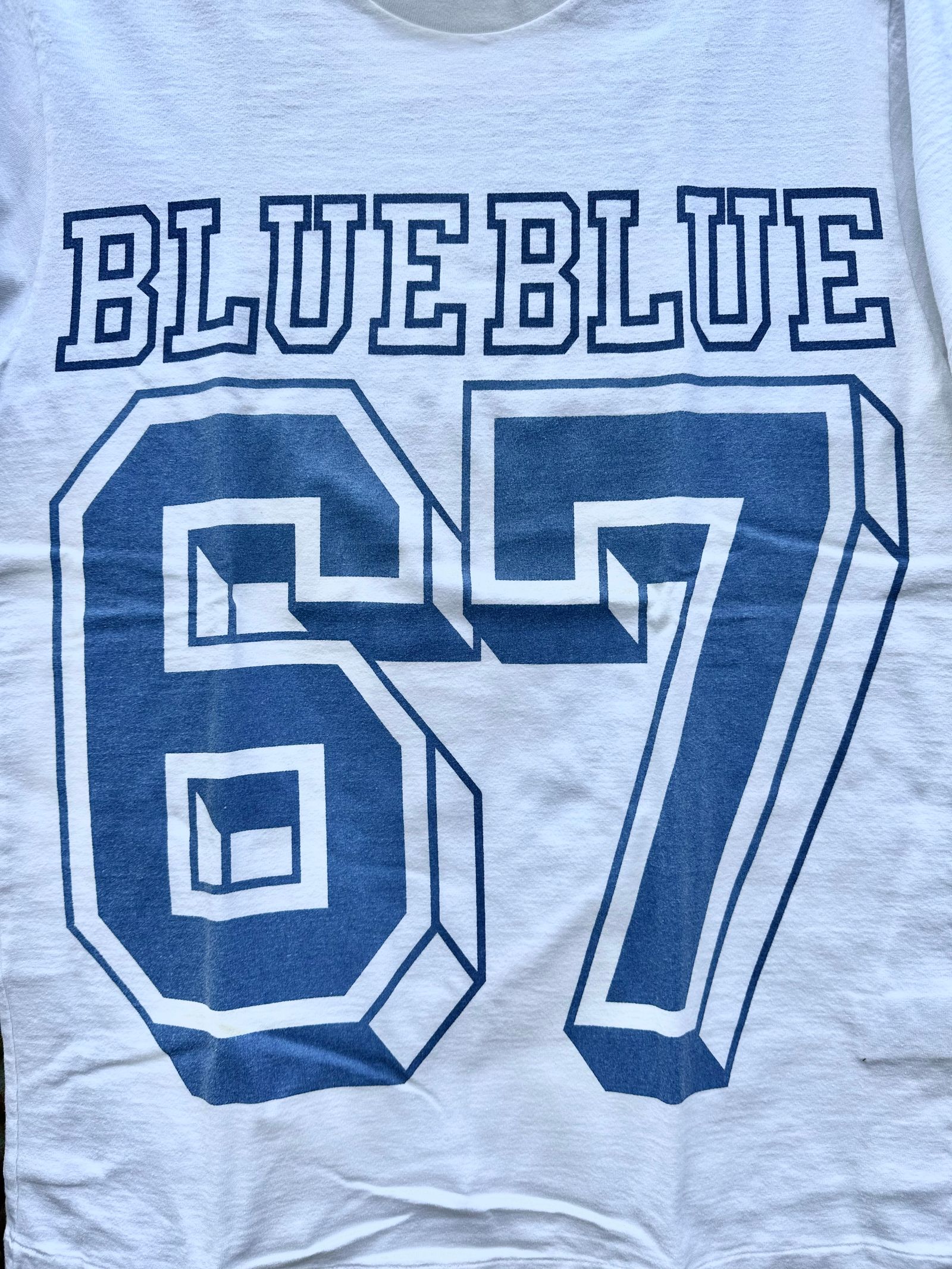 BLUE BLUE 67 ビッグロゴ Tシャツ / ホワイト