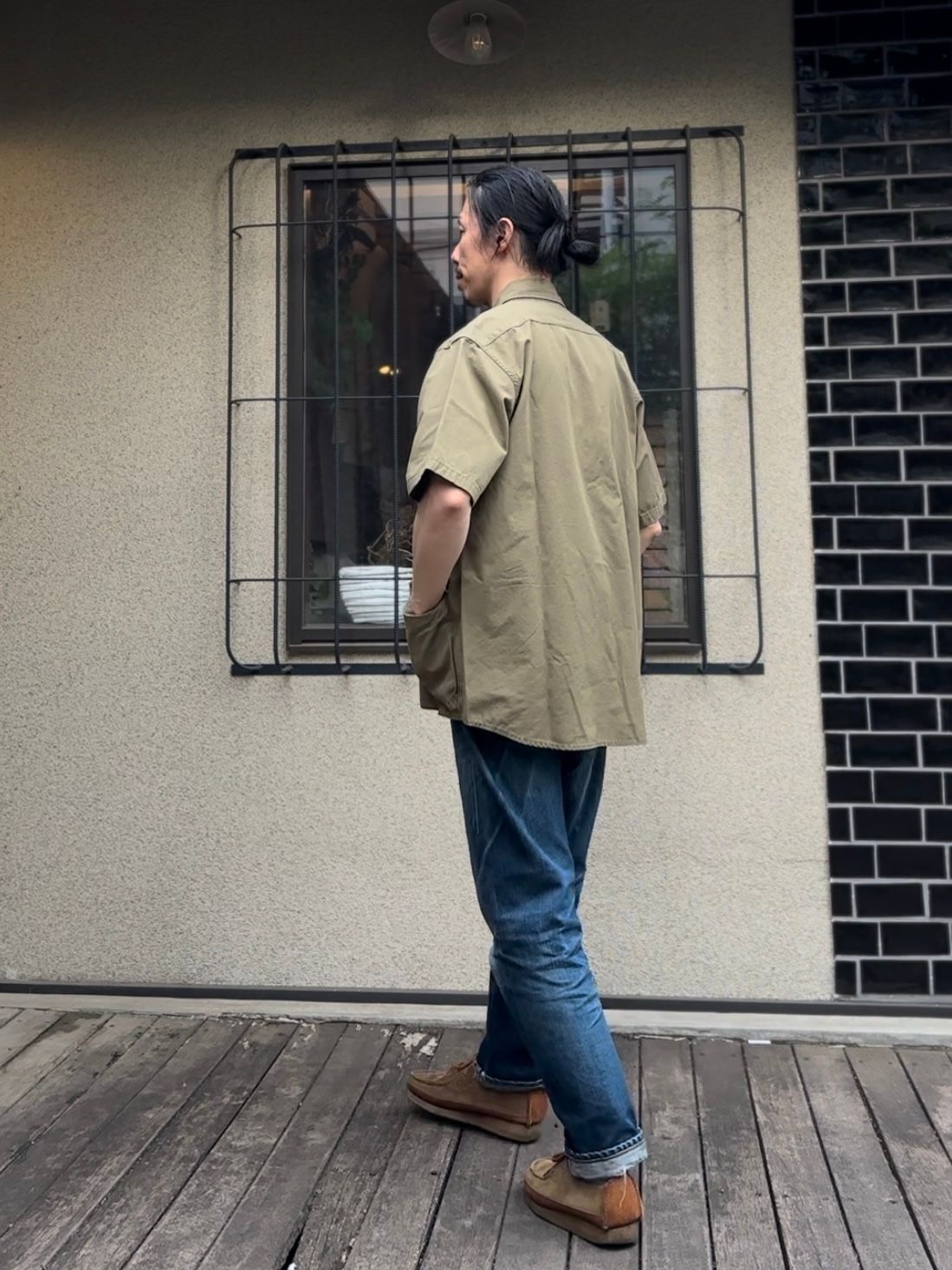 F3467 / ファティーグ ショートスリーブ シャツ / 半袖シャツ / オリーブ