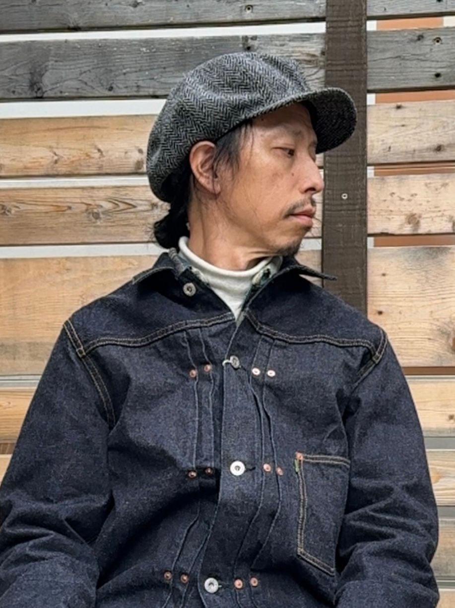 1643【美品】GROOVIN HIGH キャスケット ツイード ヘリンボーン LTuPJh4jQSbE.jpg?width=768