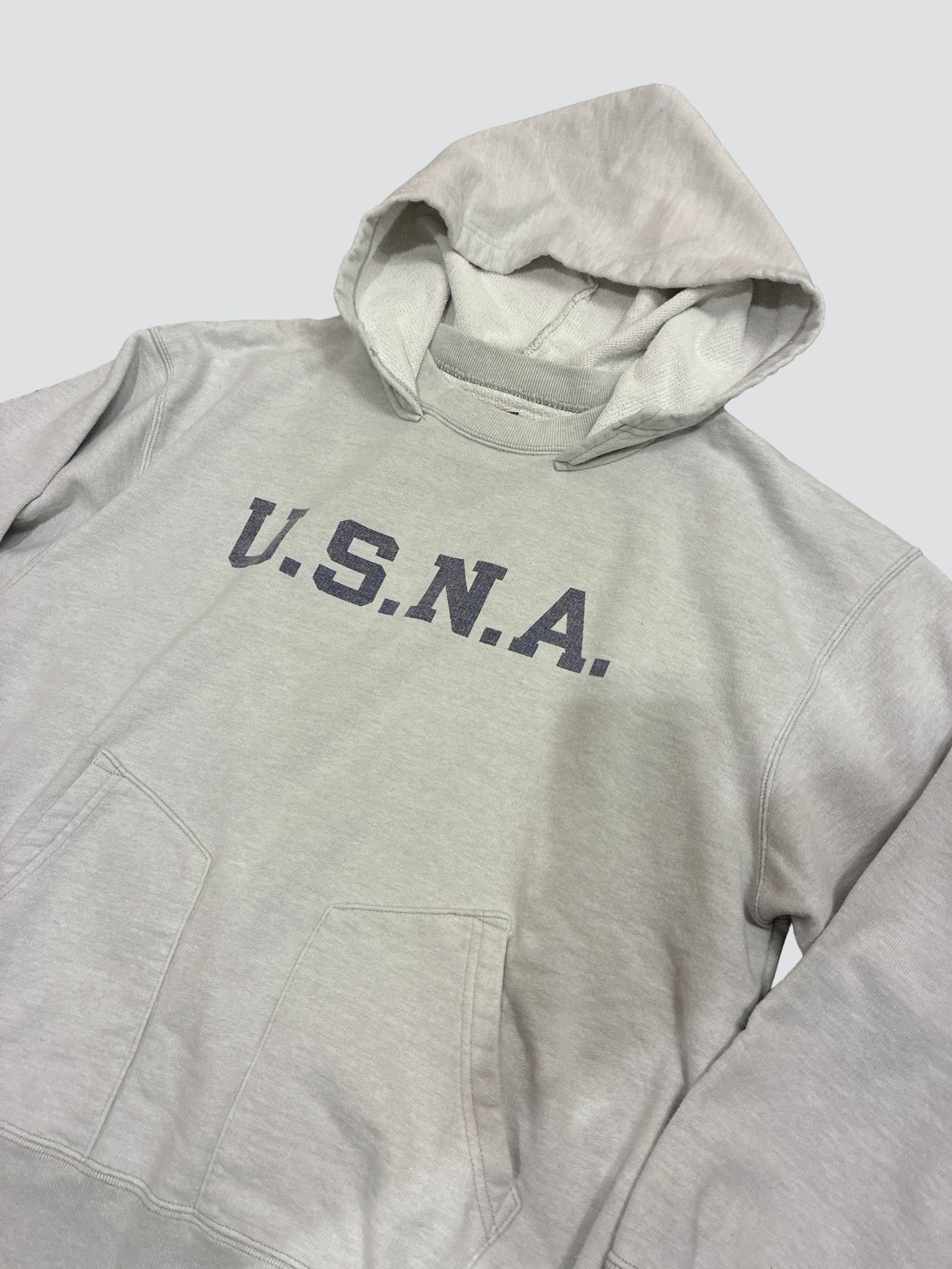 ビッグジョン / アフター・フード ヴィンテージスウェットパーカー / 後付けパーカー / [U.S.N.A] AFTER HOODIE / グレー…