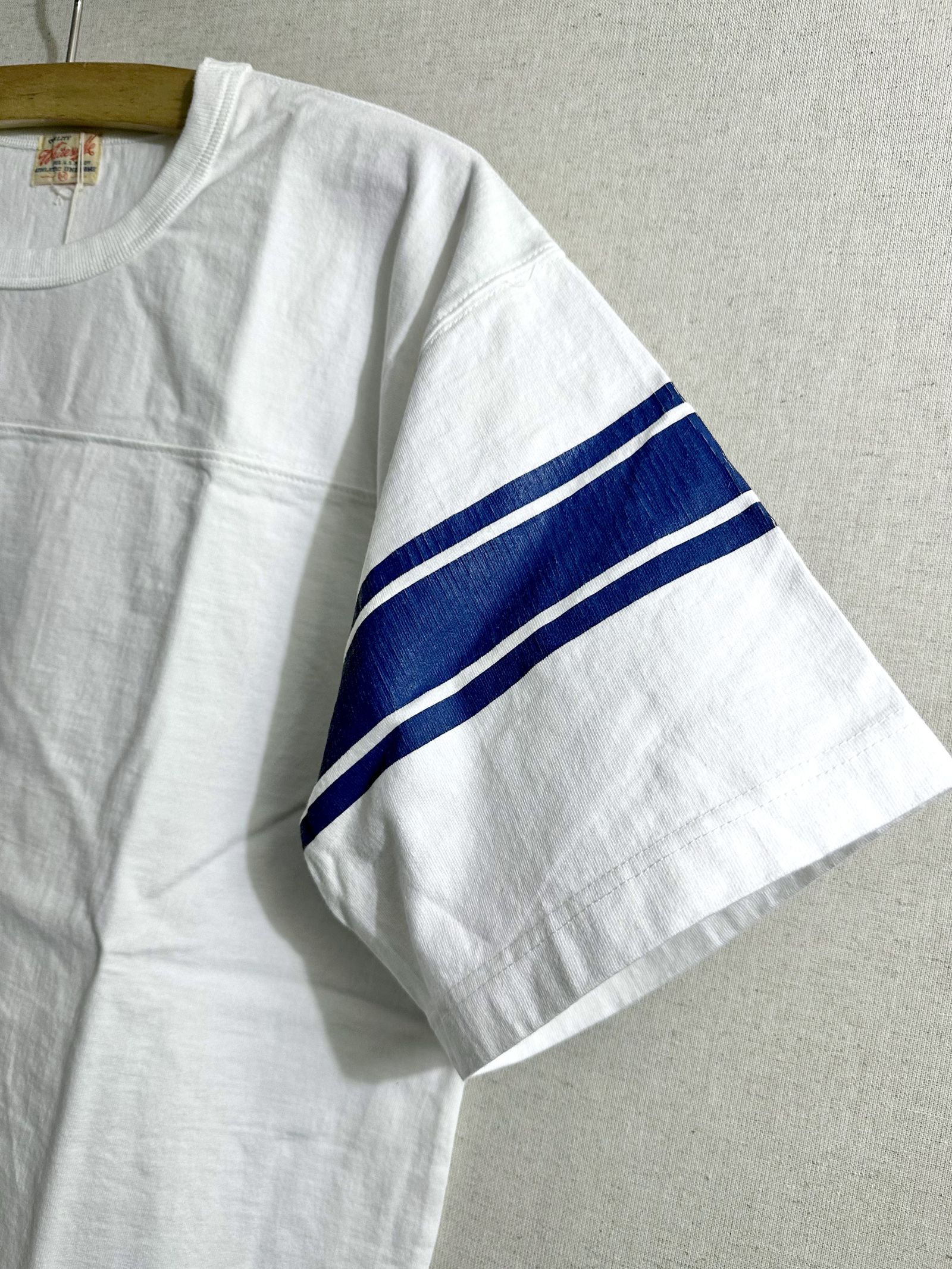 WHITESVILLE / ホワイツビル 14/- HALF SLEEVE FOOTBALL T-SHIRT / 半袖フットボールTシャツ / WV79145 オフホワイト(105)