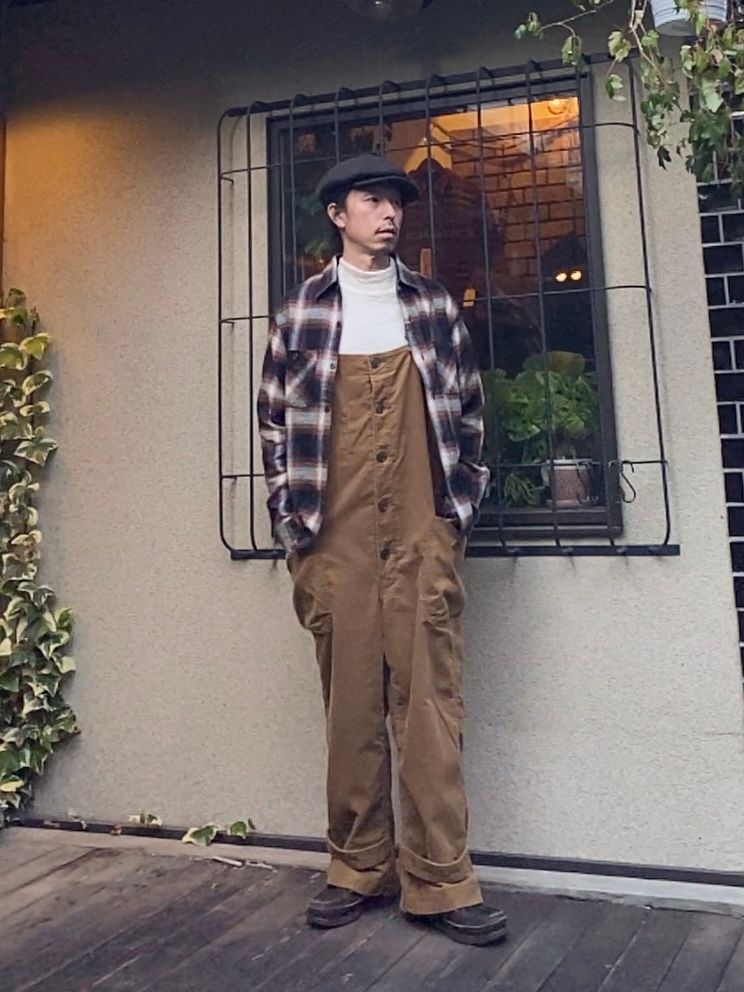 TWILL CHECK L/S WORK SHIRT / ヘビーネルワークシャツ / ネルシャツ / オンブレチェックシャツ / SC28743 / ブラウン