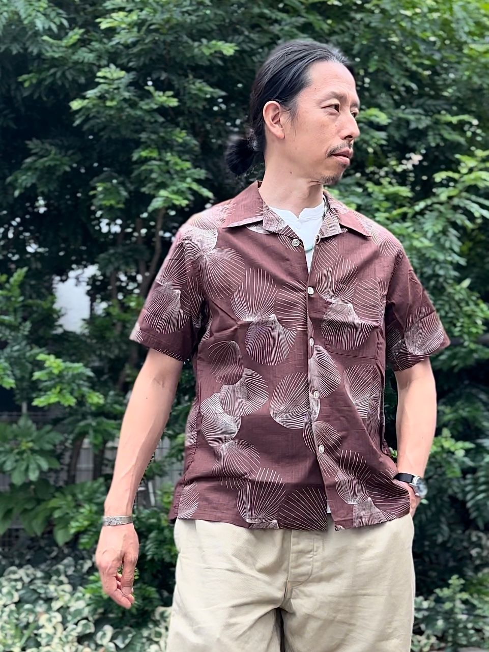DUKE KAHANAMOKU - ALOHA SHIRT / “DUKE'S SHELL” / コットン DUKE KAHANAMOKU - ALOHA SHIRT / “DUKE'S SHELL” / コットン
