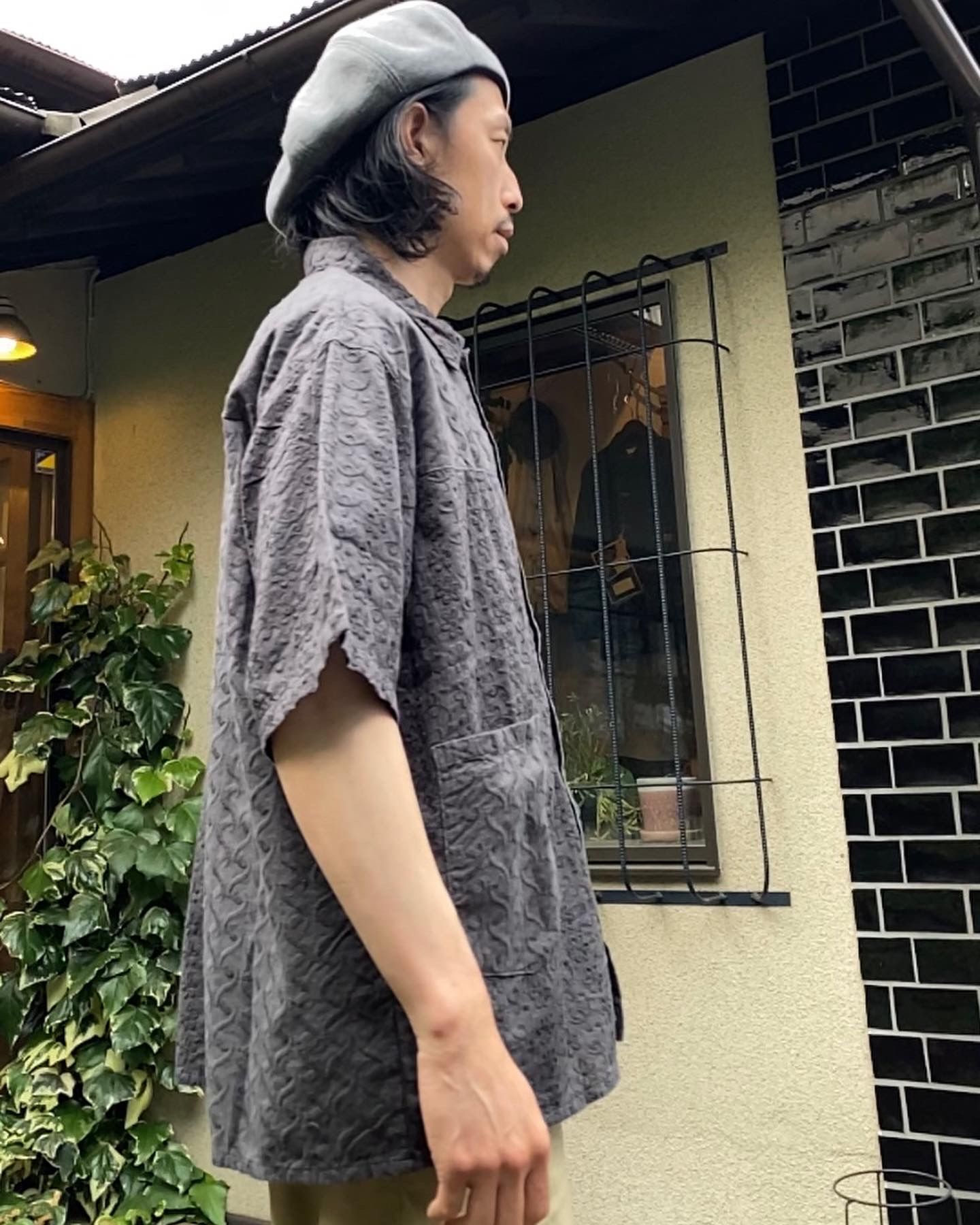 NEEDLE S/S JACKET / チャコール