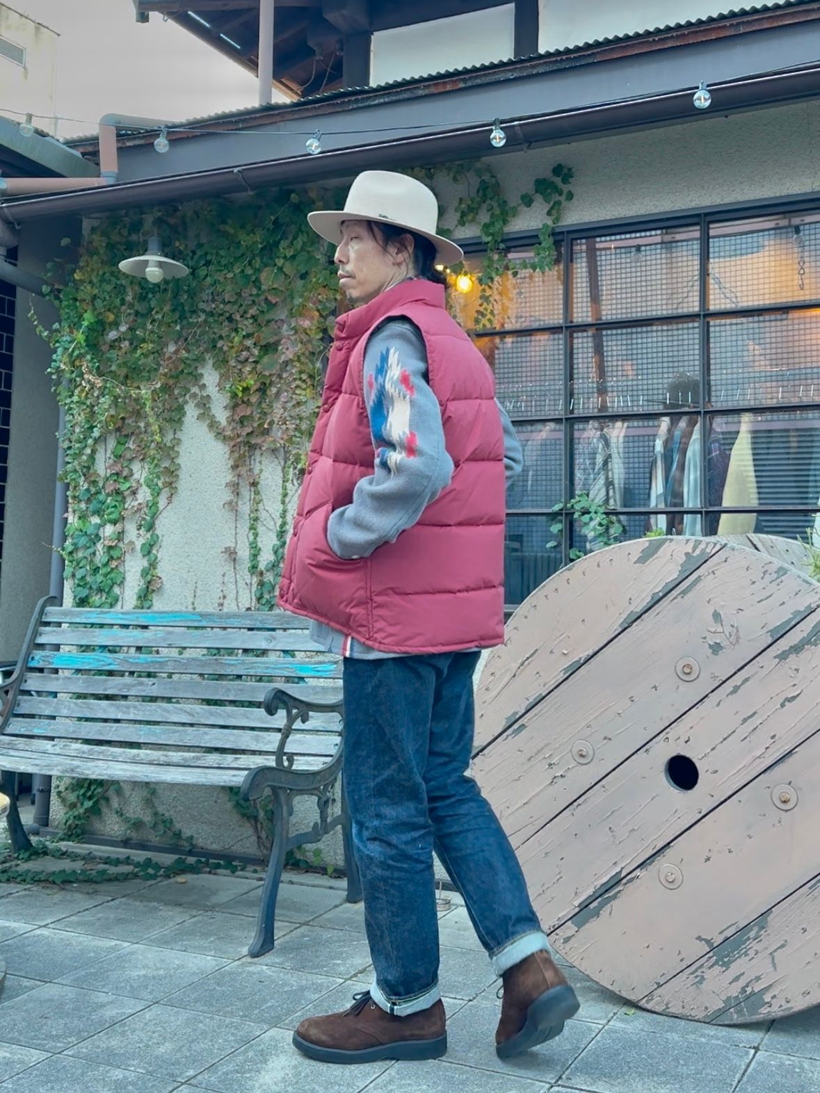 ダウンベスト / 6712 DOWN VEST / ワイン