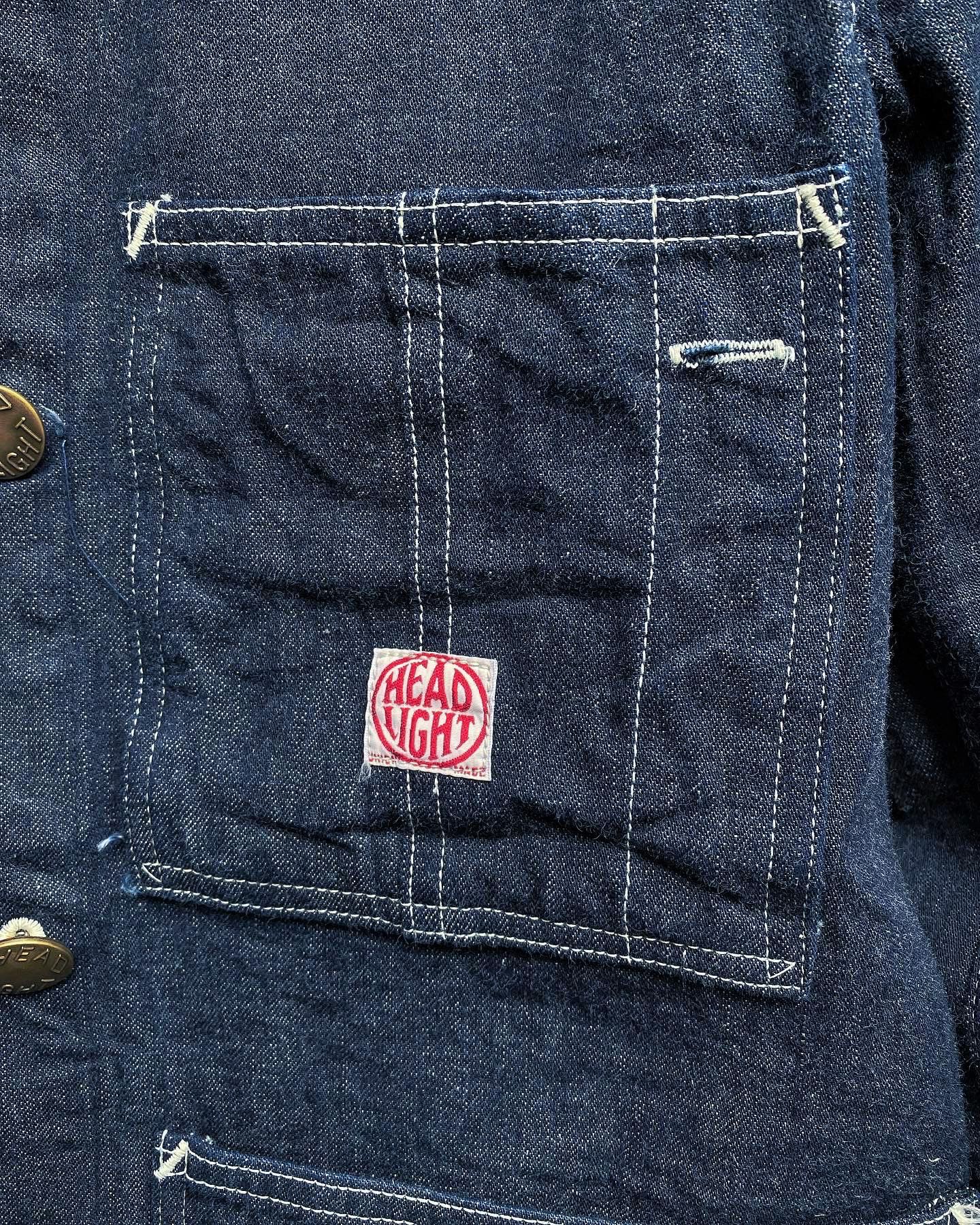 ヘッドライト / HEADLIGHT / 9.5oz. SPECIAL WEAVE DENIM DOUBLE BREASTED COAT / カバーオール / デニムジャケット