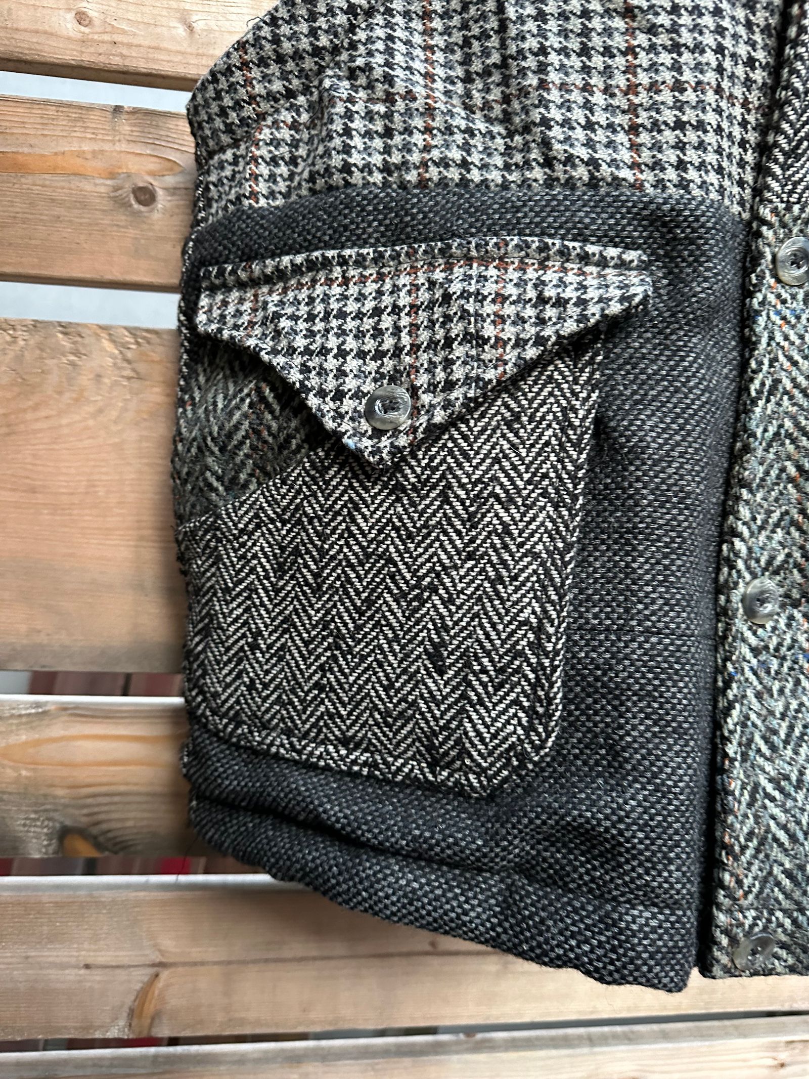 ARTISAN VEST / アルチザンベスト / リバーシブル / ツイード / ブラックM