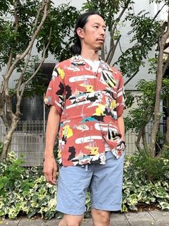 ALOHA SHIRTS “ MOORISH IDOL”/半袖レーヨンシャツ / アロハシャツ / ハワイアン / SS39029 / ブラウン (138)