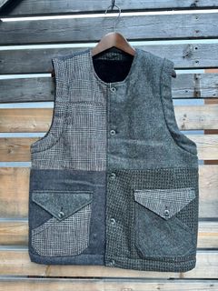 ARTISAN VEST / アルチザンベスト / リバーシブル / ツイード / ブラックL