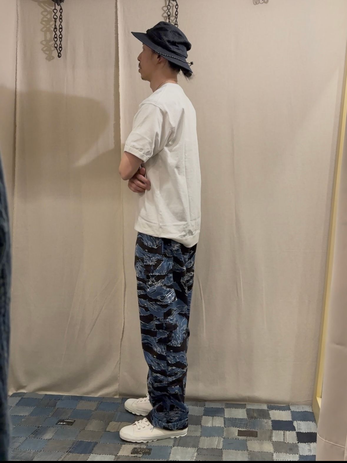 バズリクソンズ / BATTLE DRESS UNIFORM BLUE TIGER PANTS / タイガーストライプ カモフラ / ブルー(125)