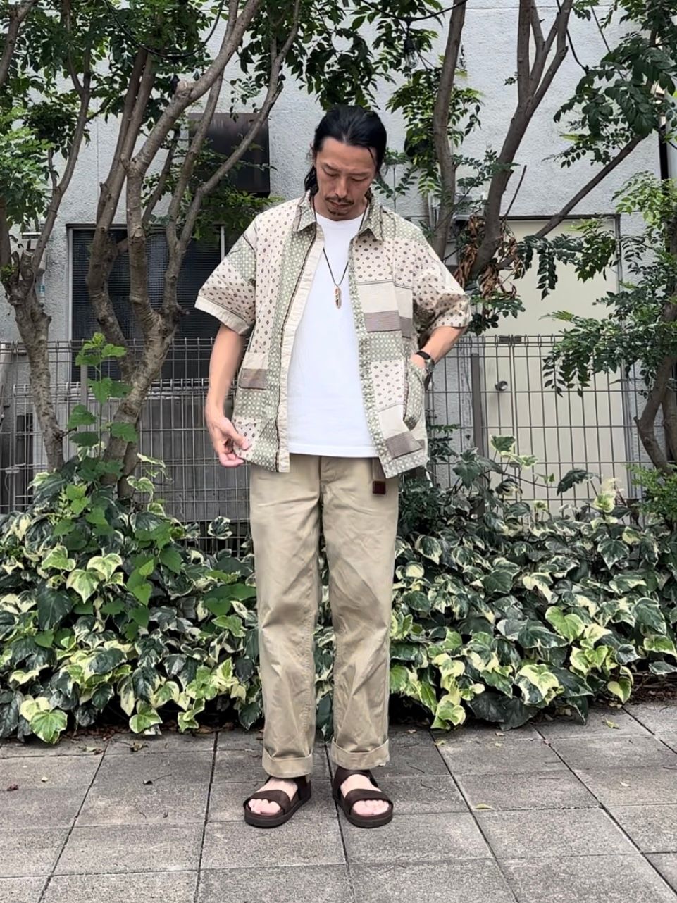 Nasngwam.SUBURB S/S SHIRTS / ベージュ