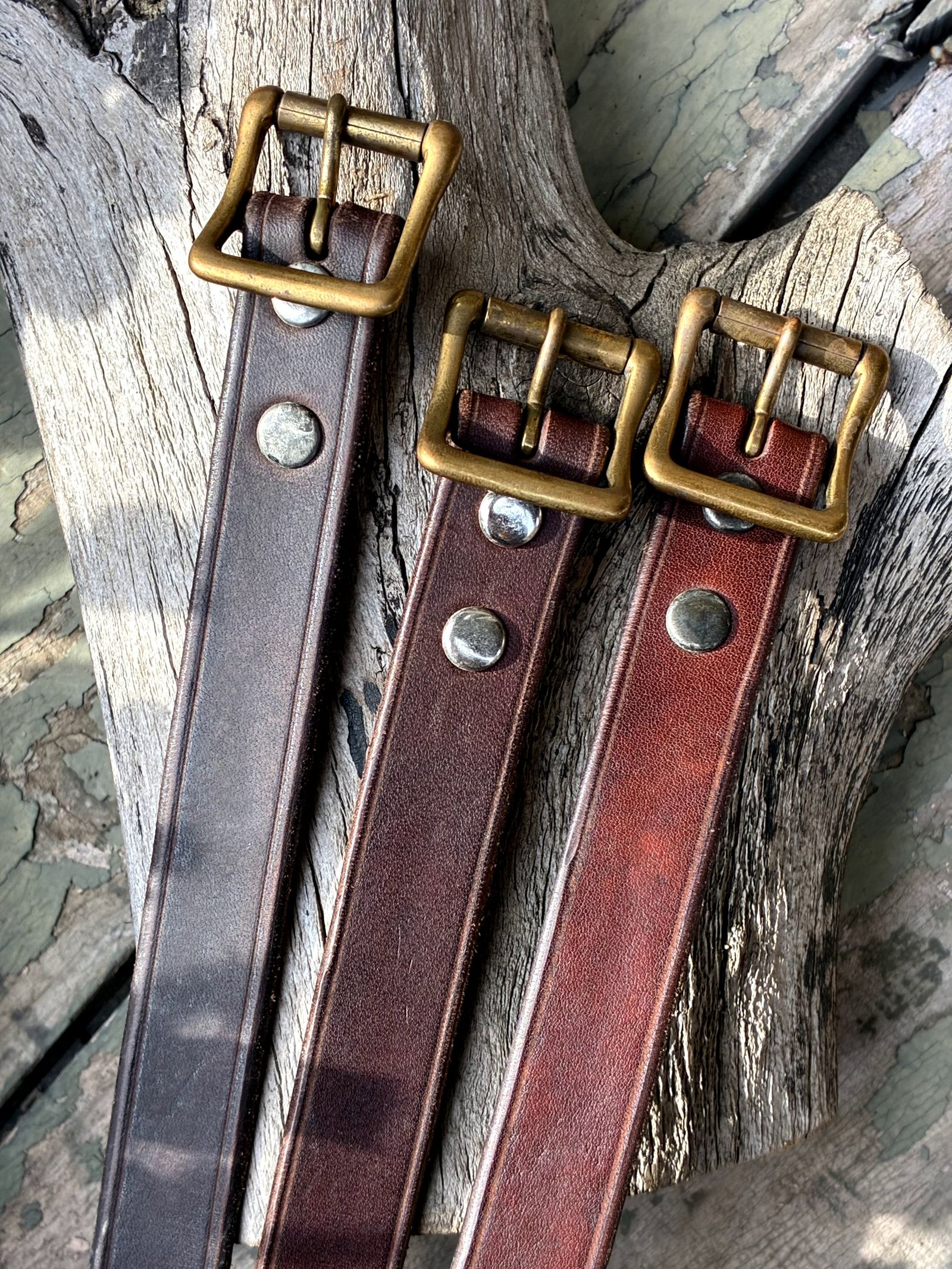 レザーギャリソンベルト ナロー / ブラック / ヴァスコ