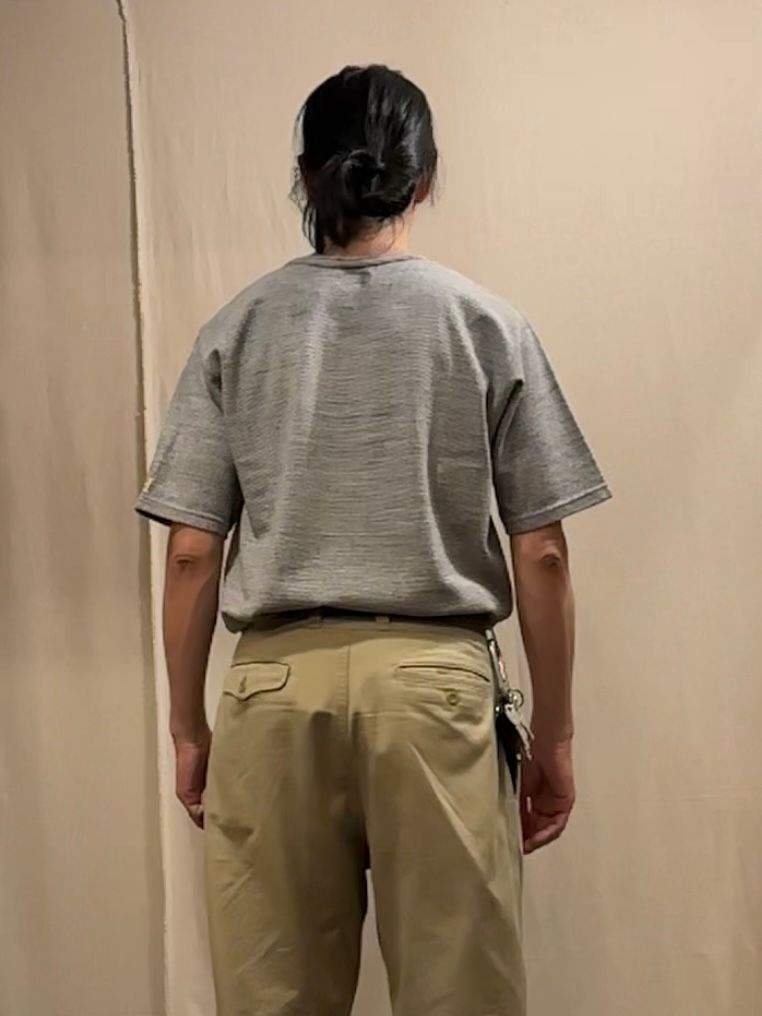 ストレッチフライス ルースショートスリーブTシャツ / グレー