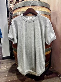ミニ裏毛半袖リブTシャツ ヘザーグレー