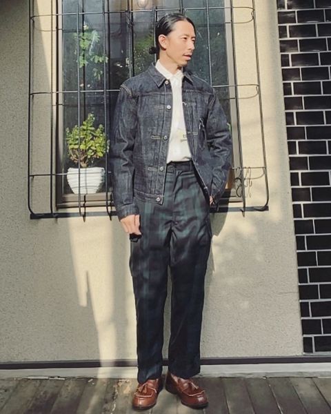 STYLE NO. 18 ブラックウォッチのカーゴパンツ②