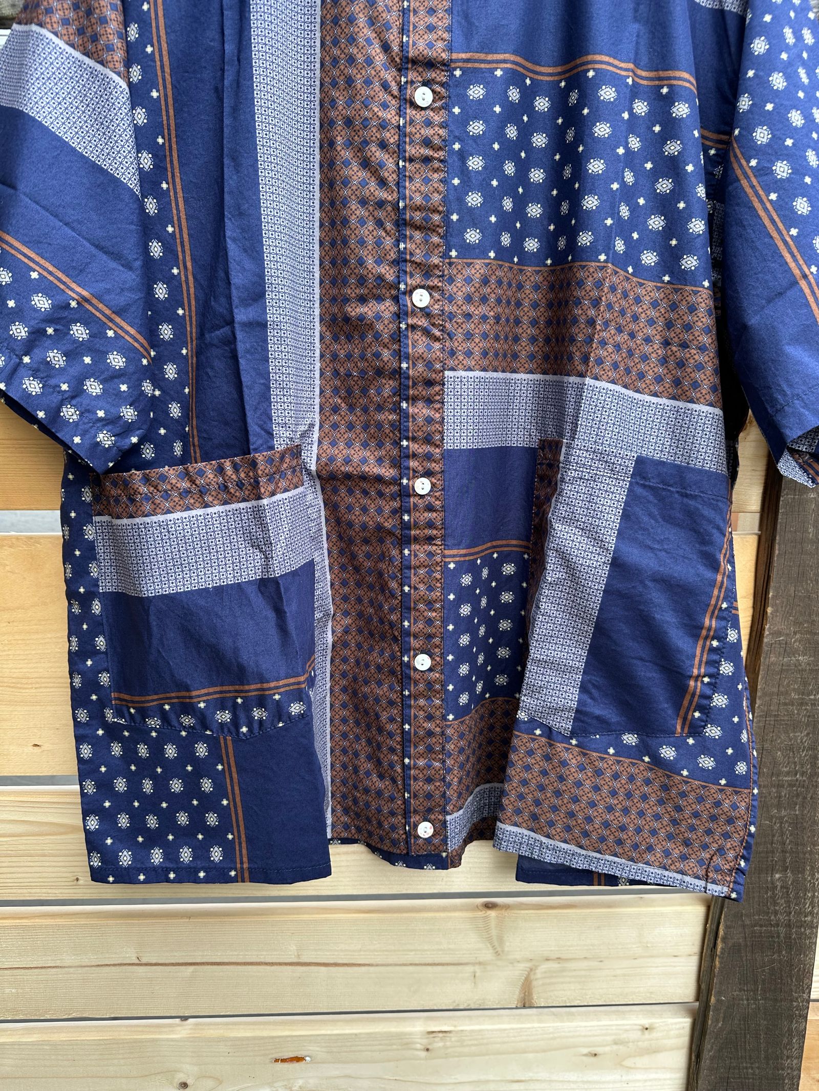 Nasngwam.SUBURB S/S SHIRTS / ネイビー