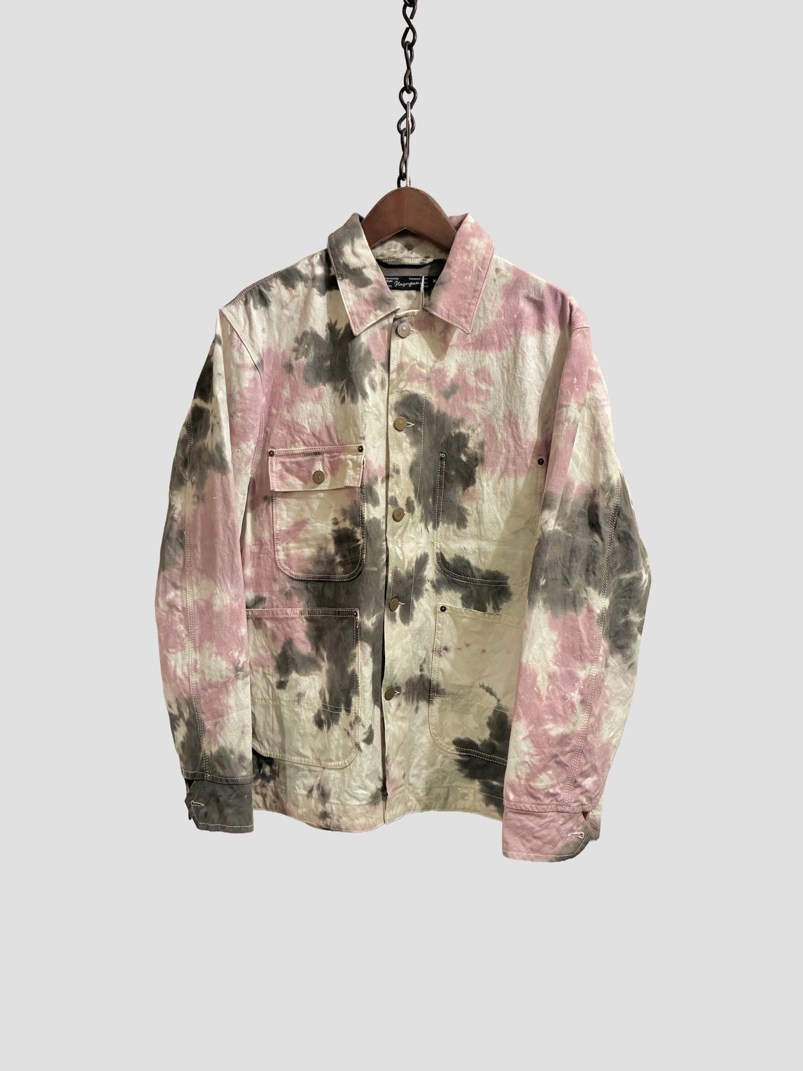 Nasngwam.xJAVARA / WARREN JACKET / タイダイ カバーオールジャケット / SAKURA