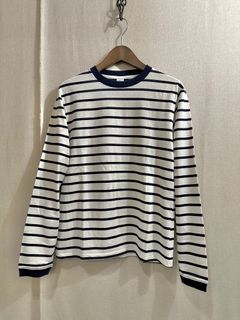 ベルバシーン / ボーダーL/S Tシャツ / 長袖Tシャツ /ホワイト×ネイビー / アメリカ製