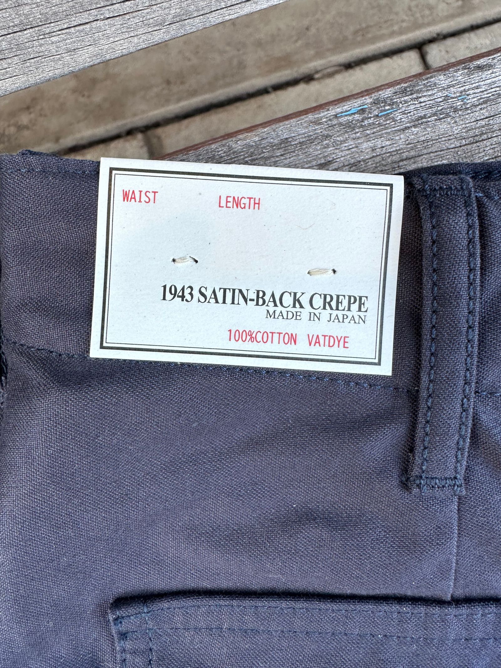 [F0431] BAKER PANTS / ベイカーパンツ (ネイビー)