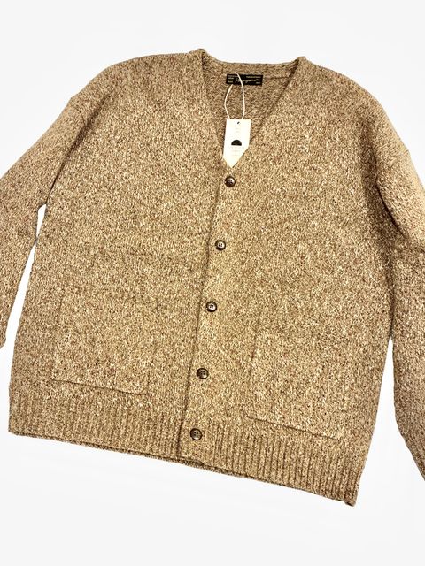 GRAIN CARDIGAN / ミックスニットカーディガン / ブラウン / ナスングワム