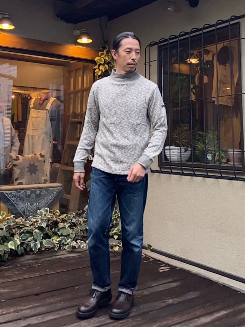 te002H / ORIGNAL NEW HIGH NECK-T / ハイネック / MIX CHARCOAL