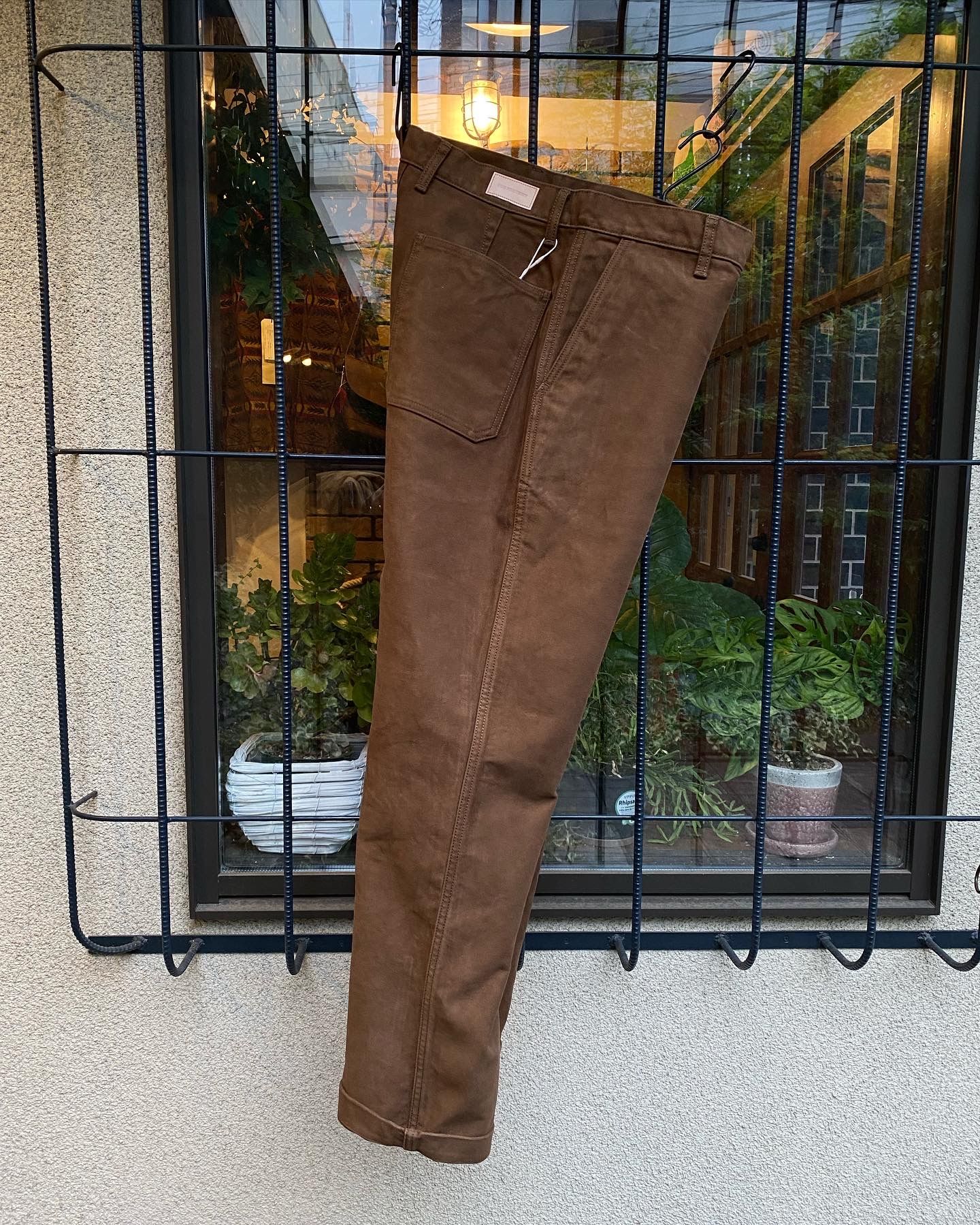エフオービーファクトリー / FOB FACTORY / F0491 モールスキン トラウザー / ブラウン