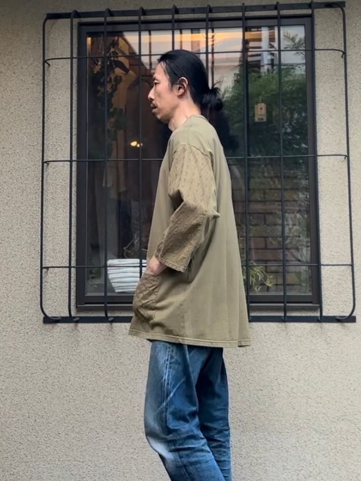 NEEDLE CUTSEW / ニードルカットソー / オリーブ