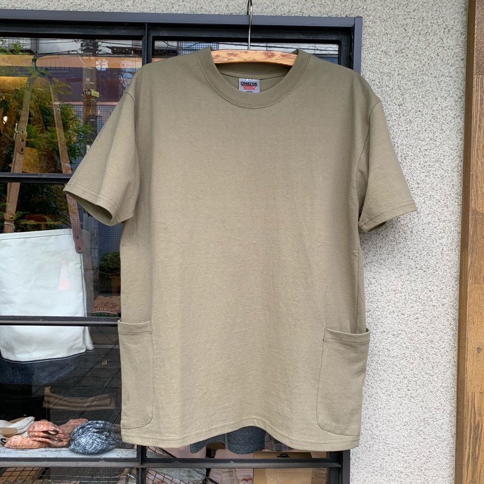 オニータ / ONEITA / サイドポケットTシャツ / オリーブ