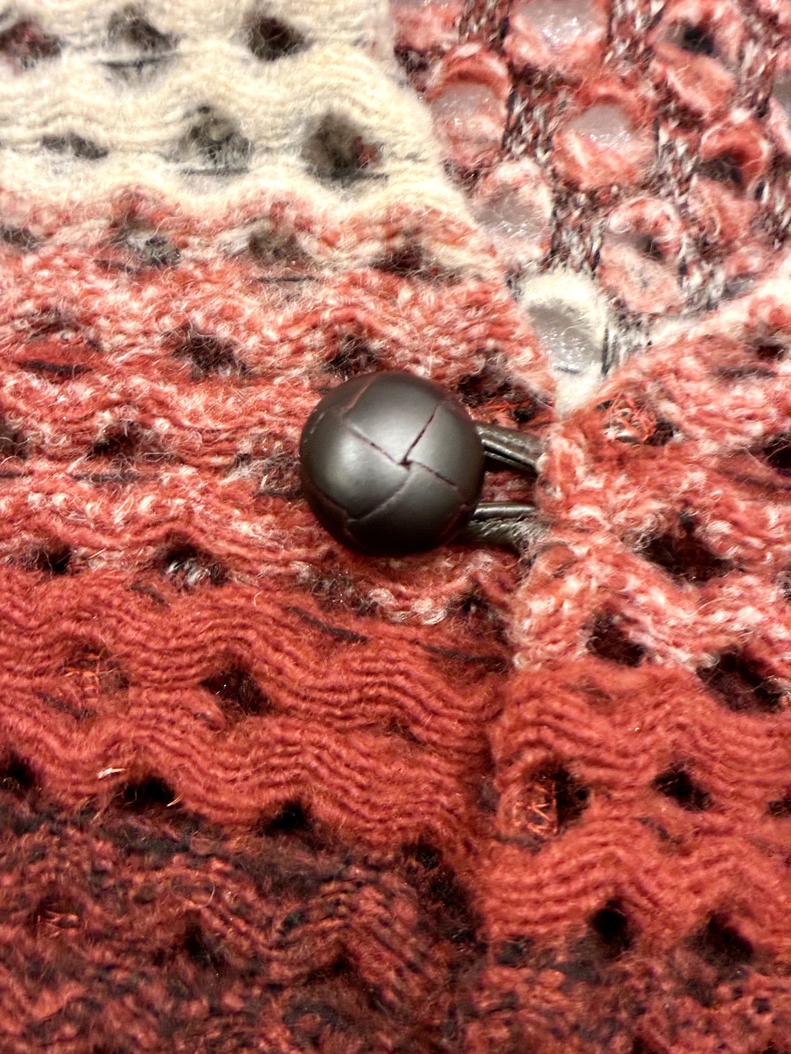 ZIGGY CARDIGAN / グラデーションニットカーディガン / バーガンディ / ナスングワム