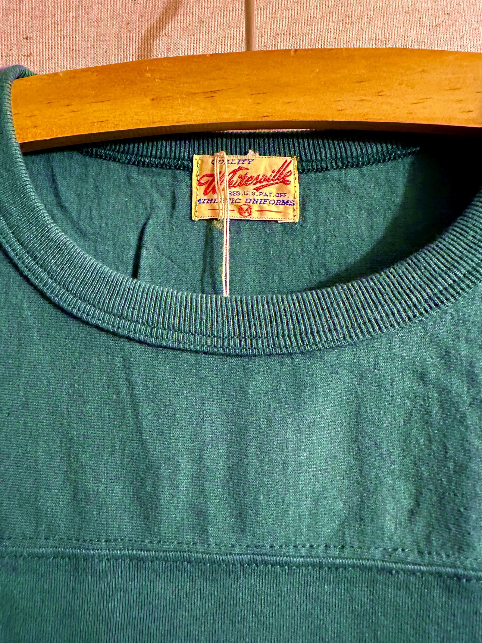 WHITESVILLE / ホワイツビル 14/- HALF SLEEVE FOOTBALL T-SHIRT / 半袖フットボールTシャツ / WV79145 グリーン(145)