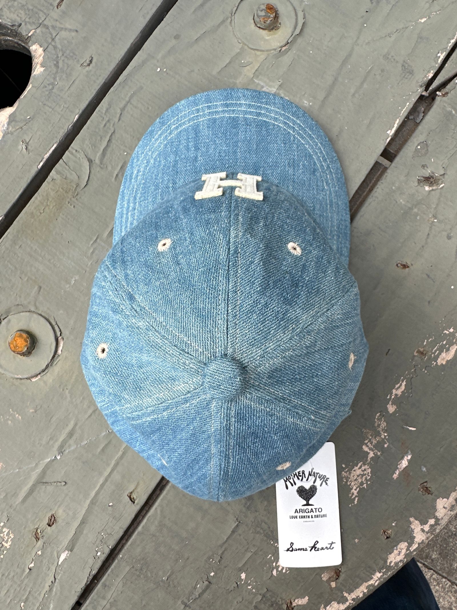 HRR Hワッペン ブルーデニム BB キャップ
