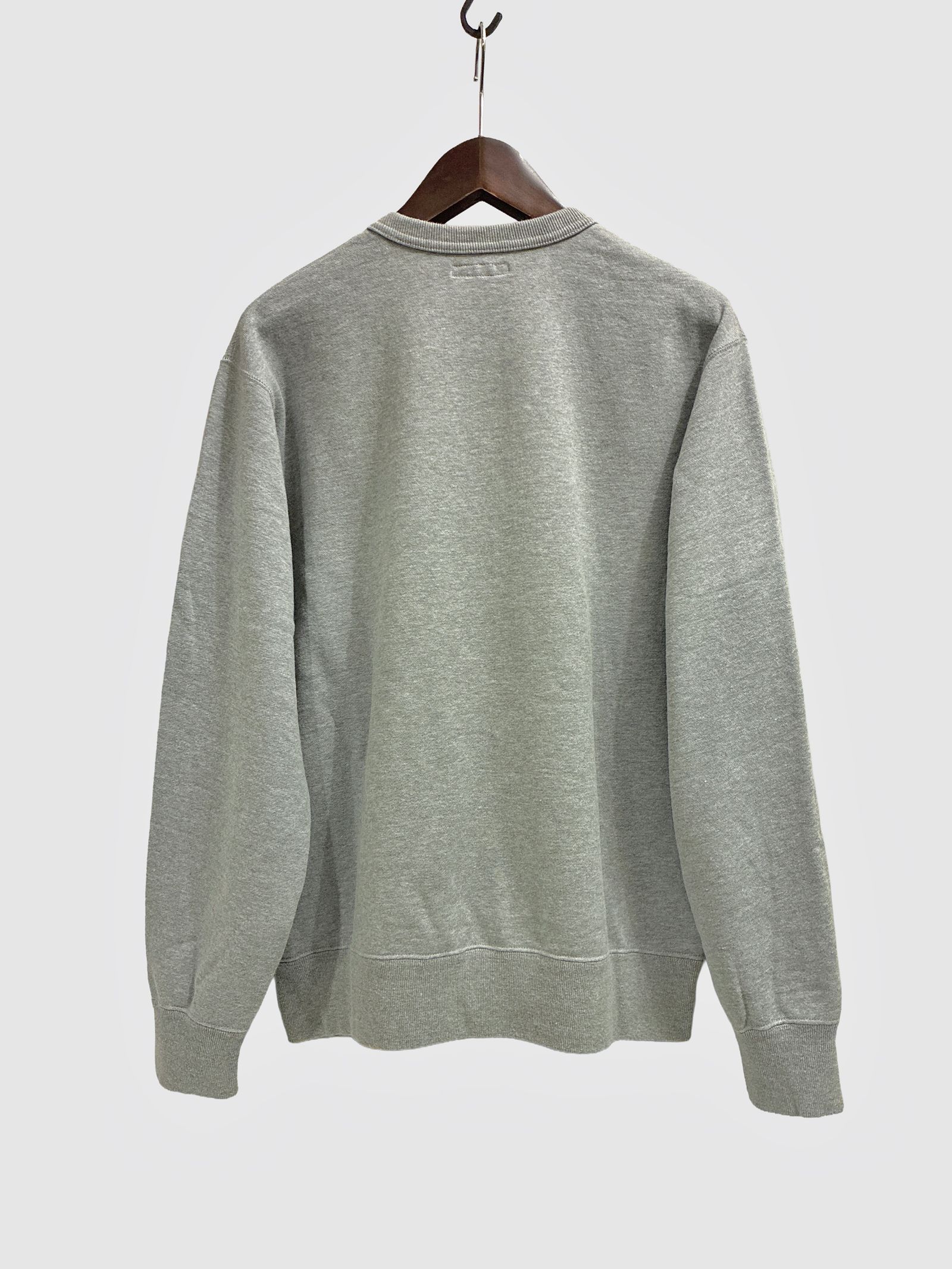 BLUE BLUE インディゴドロップ BB クルーネックスウェット/ グレー / ブルーブルー