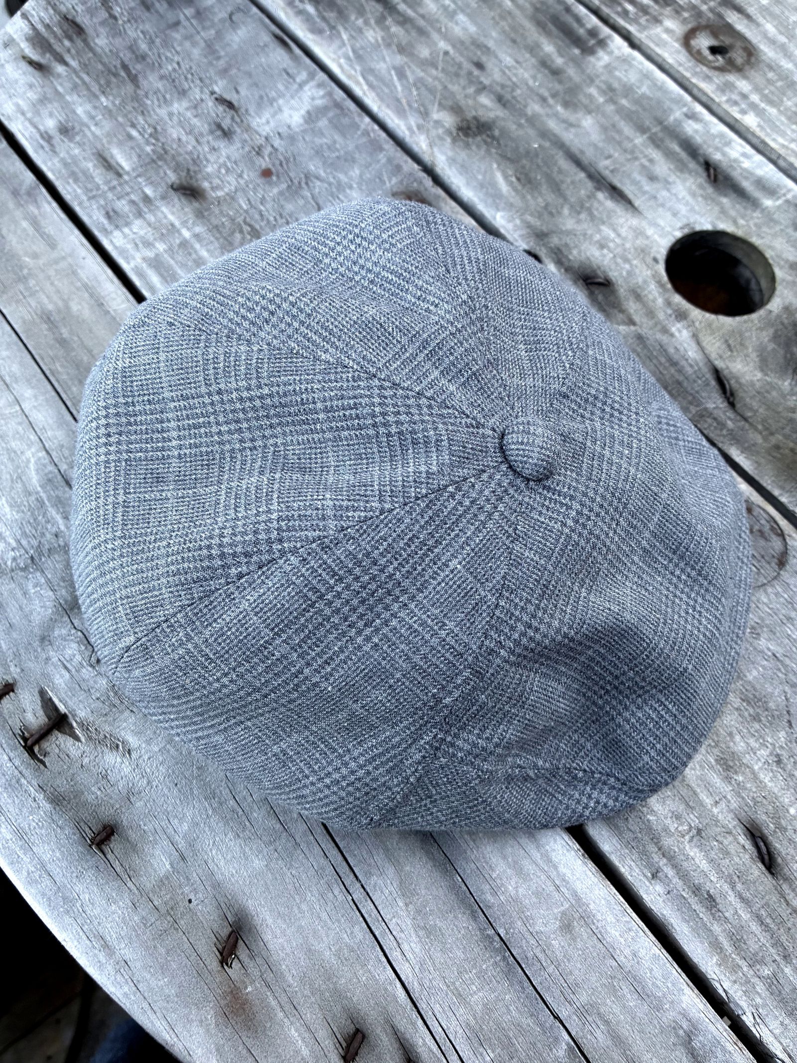 グレンチェックハンティングキャップ / グレー / ハイアー
