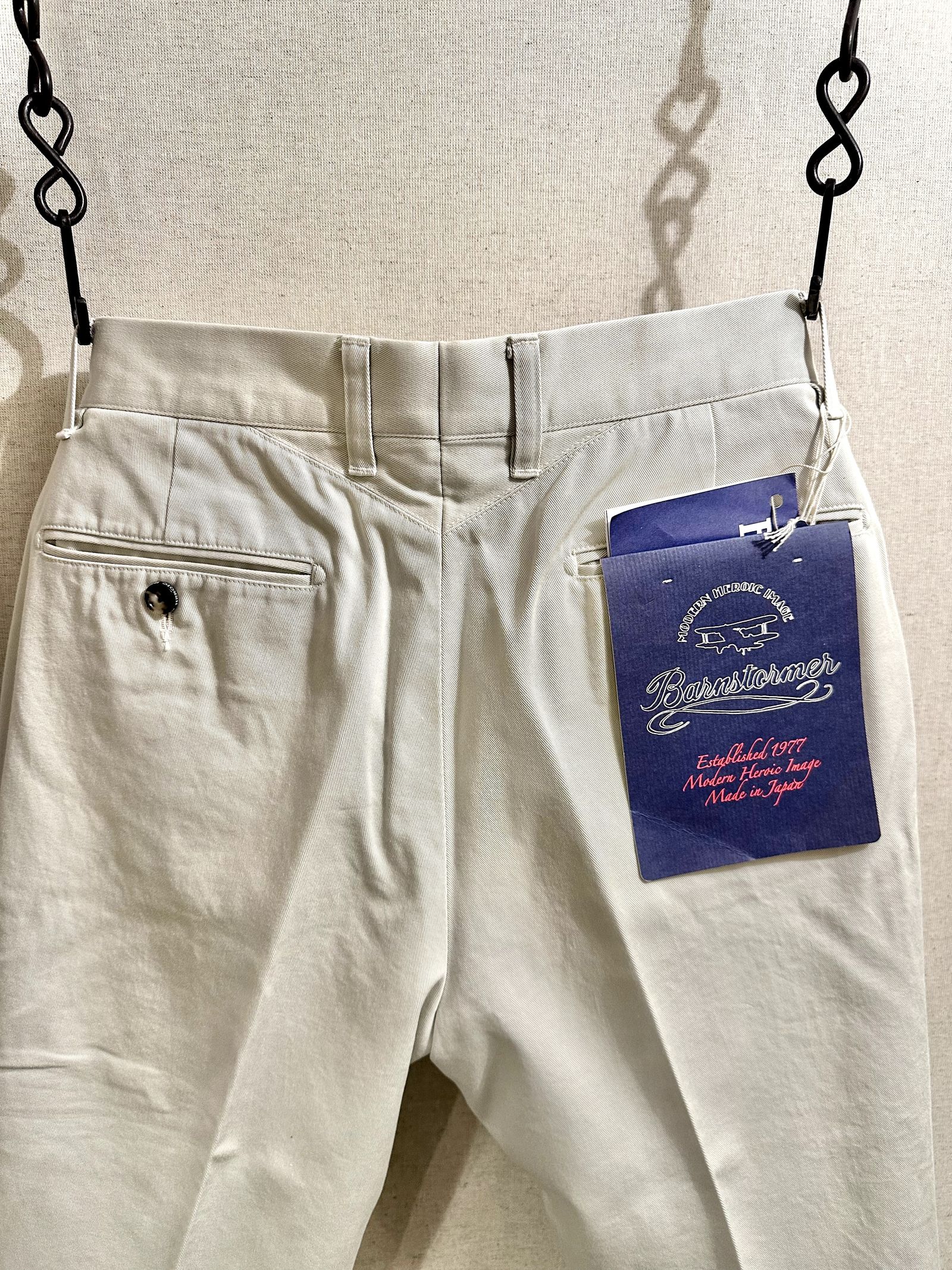 バーンストーマー / 1001P NOP DRESS CHINOS ノープリーツドレスチノ / サンド