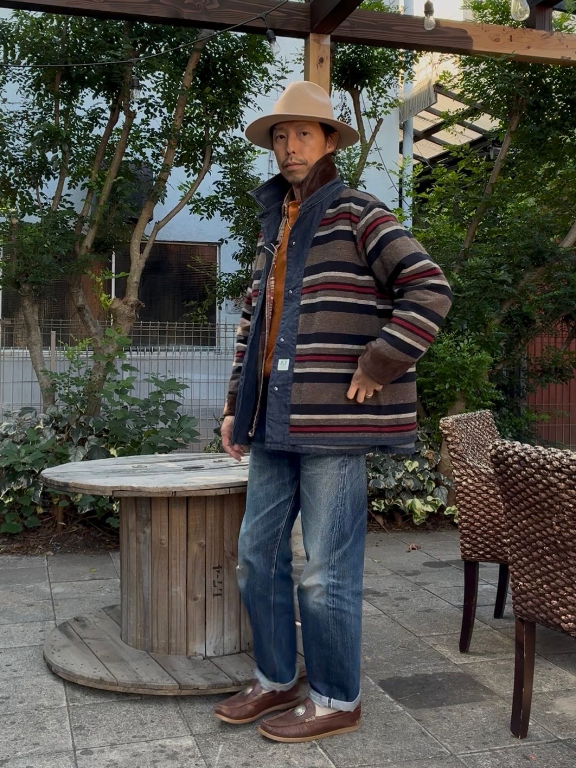 F2456デニムチョアジャケット ブランケットライナー / カバーオール / DENIM CHORE JKT BLANKET LINER / FOBファクトリー