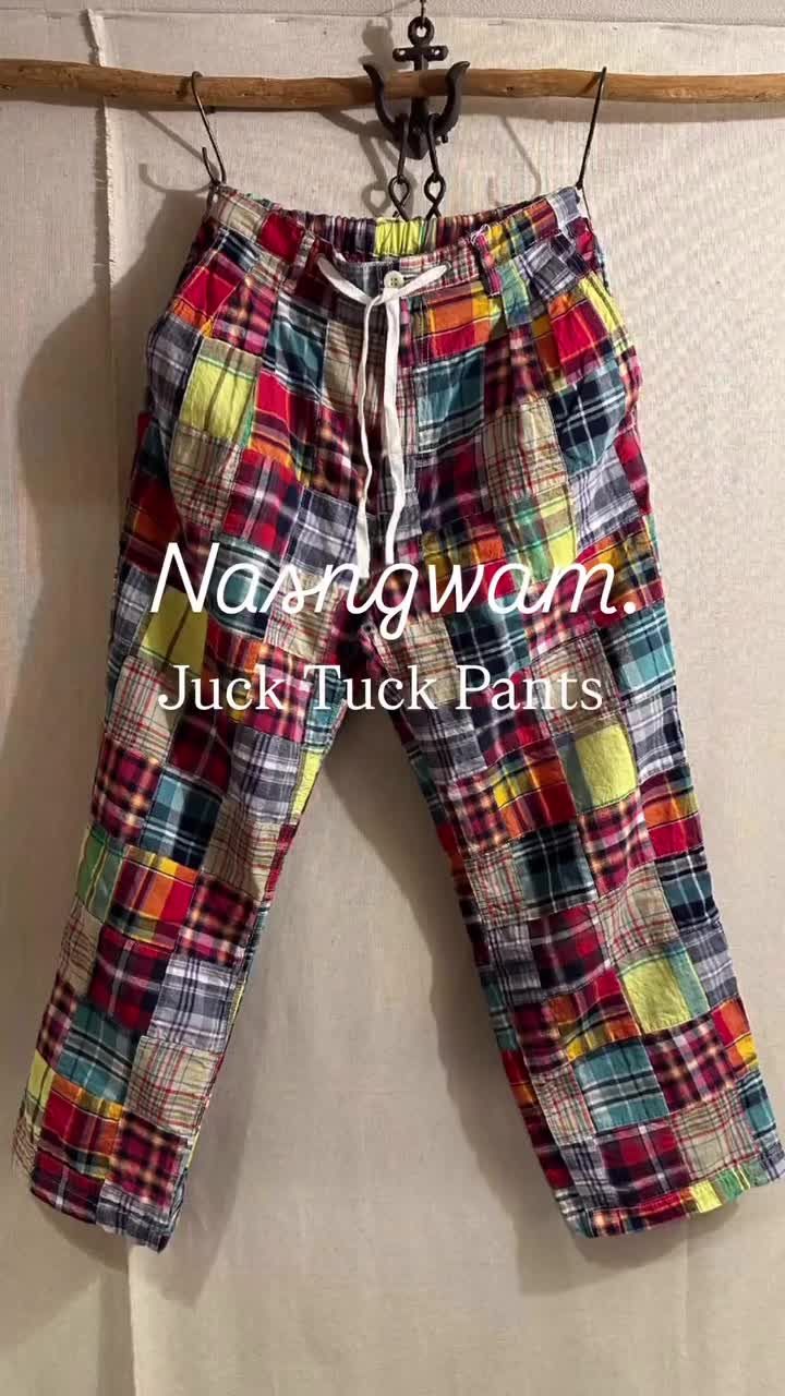Nasngwam. - ナスングワム / Jack Tuck Pants / Check / マドラス