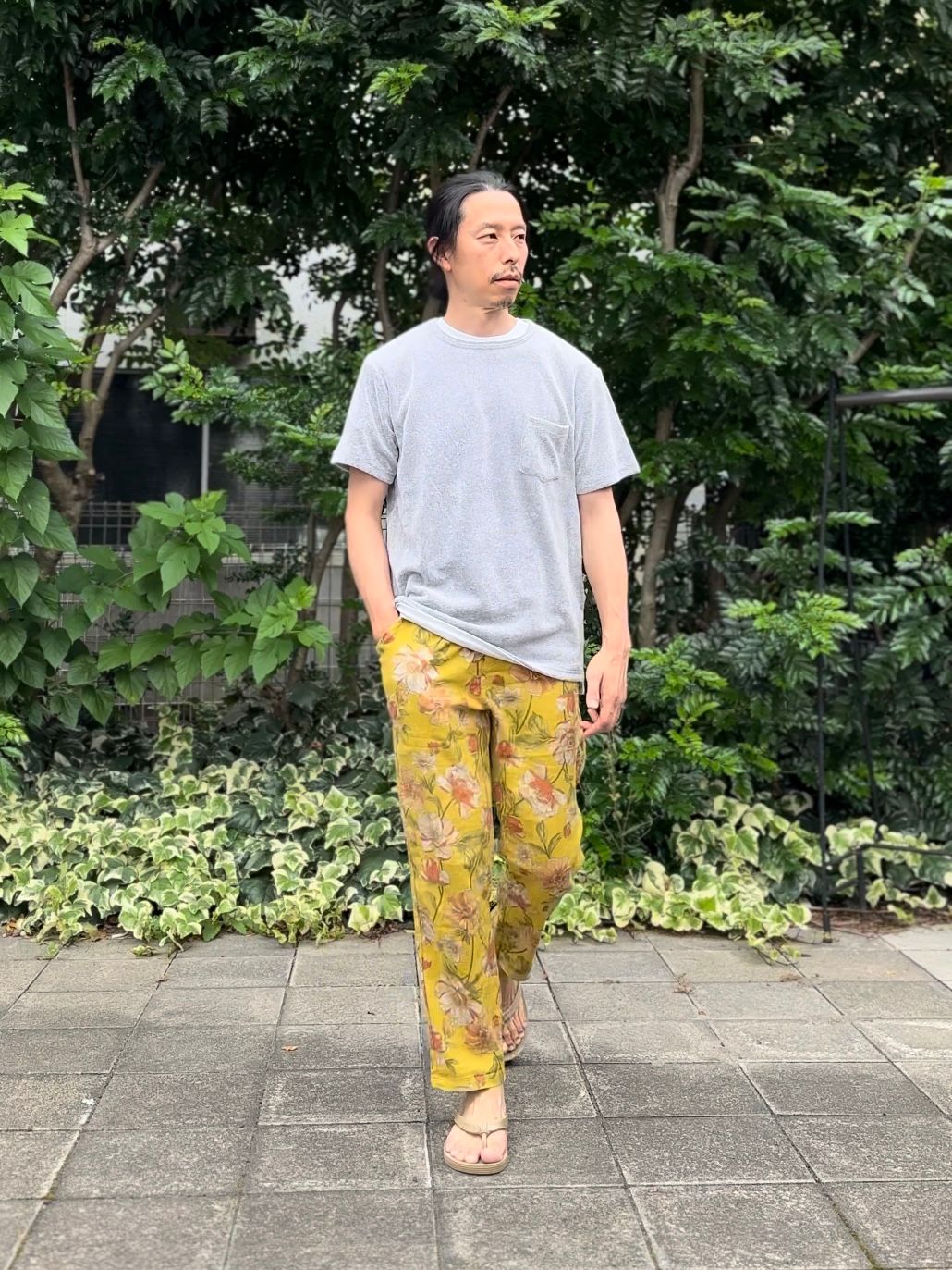 FLOWER EASY PANTS / 花柄イージーパンツ