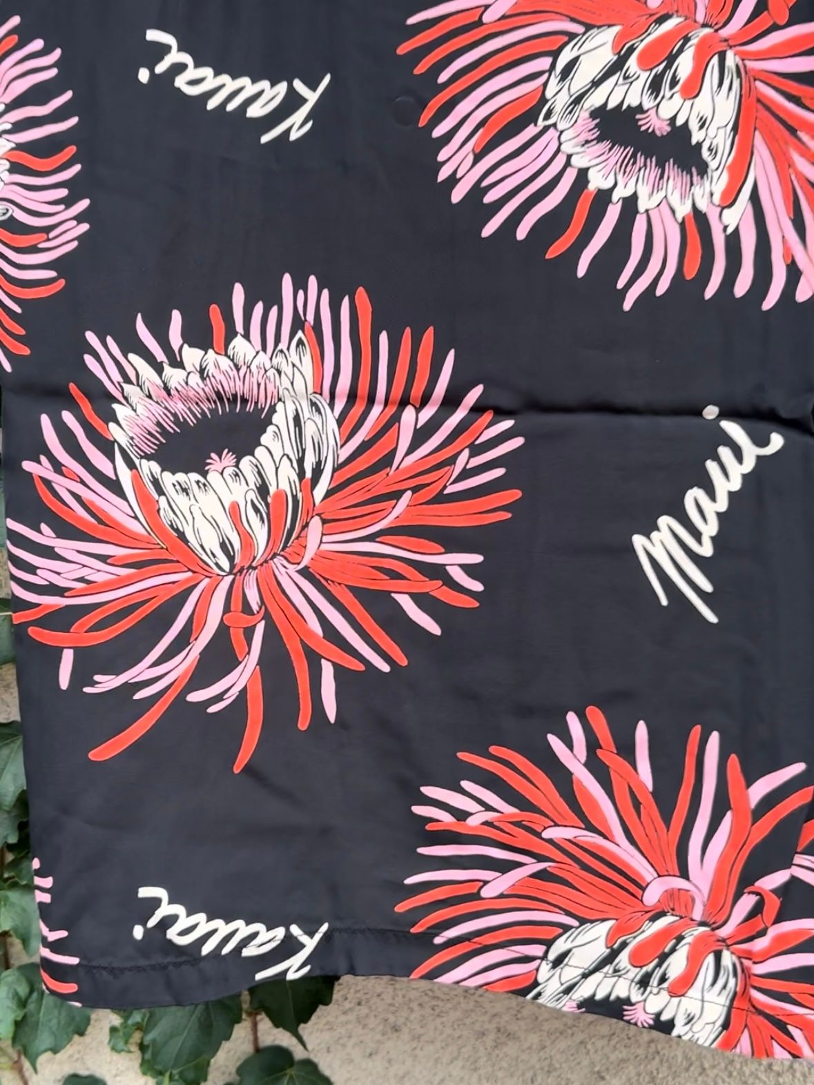 ALOHA SHIRTS “ ISLAND BLOOM ” /半袖レーヨンシャツ / アロハシャツ / ハワイアン / 月下美人 / SS39028 / ブラック (119