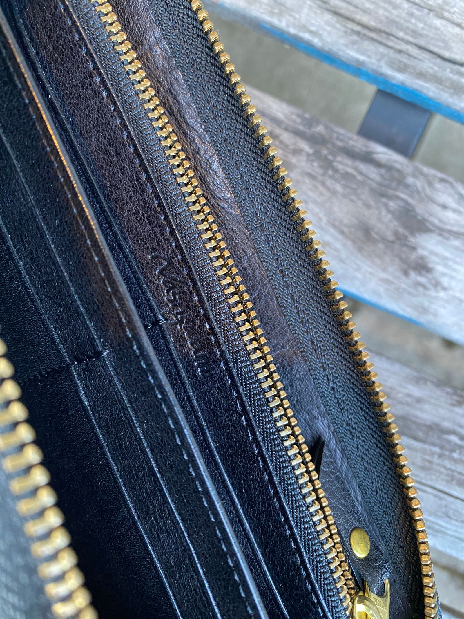 ナスングワム × ダマスキーナ / Nasngwam.×damasquina /ZIP LONESTAR WALLET ロンスターウォレット/ BLACK