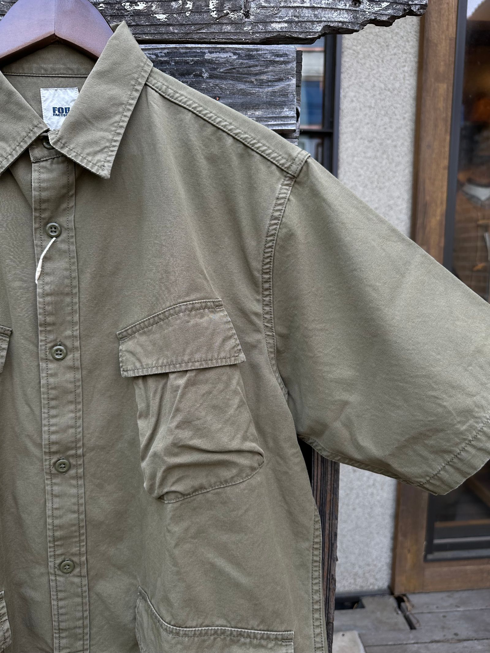 F3467 / ファティーグ ショートスリーブ シャツ / 半袖シャツ / オリーブ