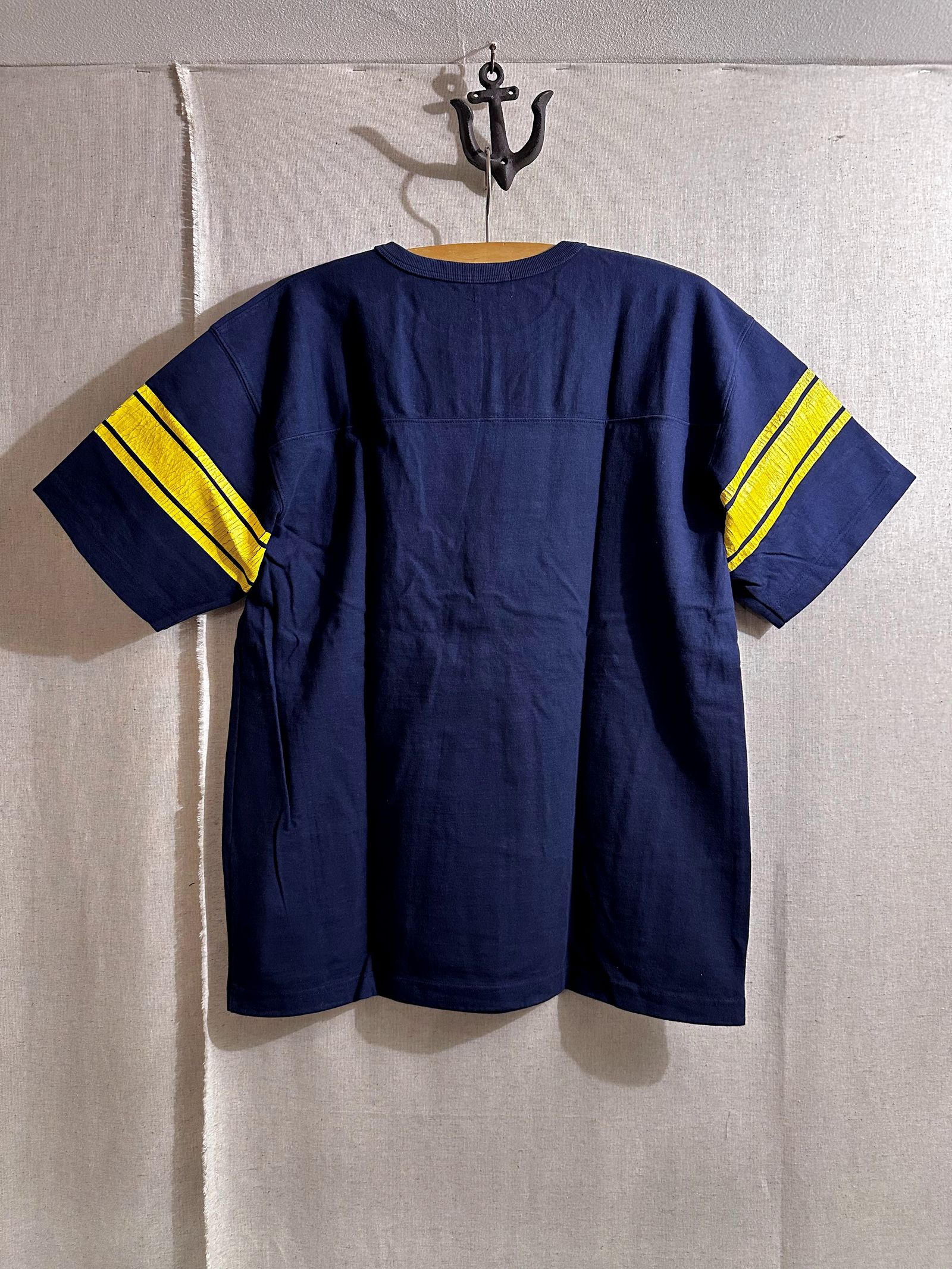 WHITESVILLE / ホワイツビル 14/- HALF SLEEVE FOOTBALL T-SHIRT / 半袖フットボールTシャツ / WV79145 ネイビー(128)