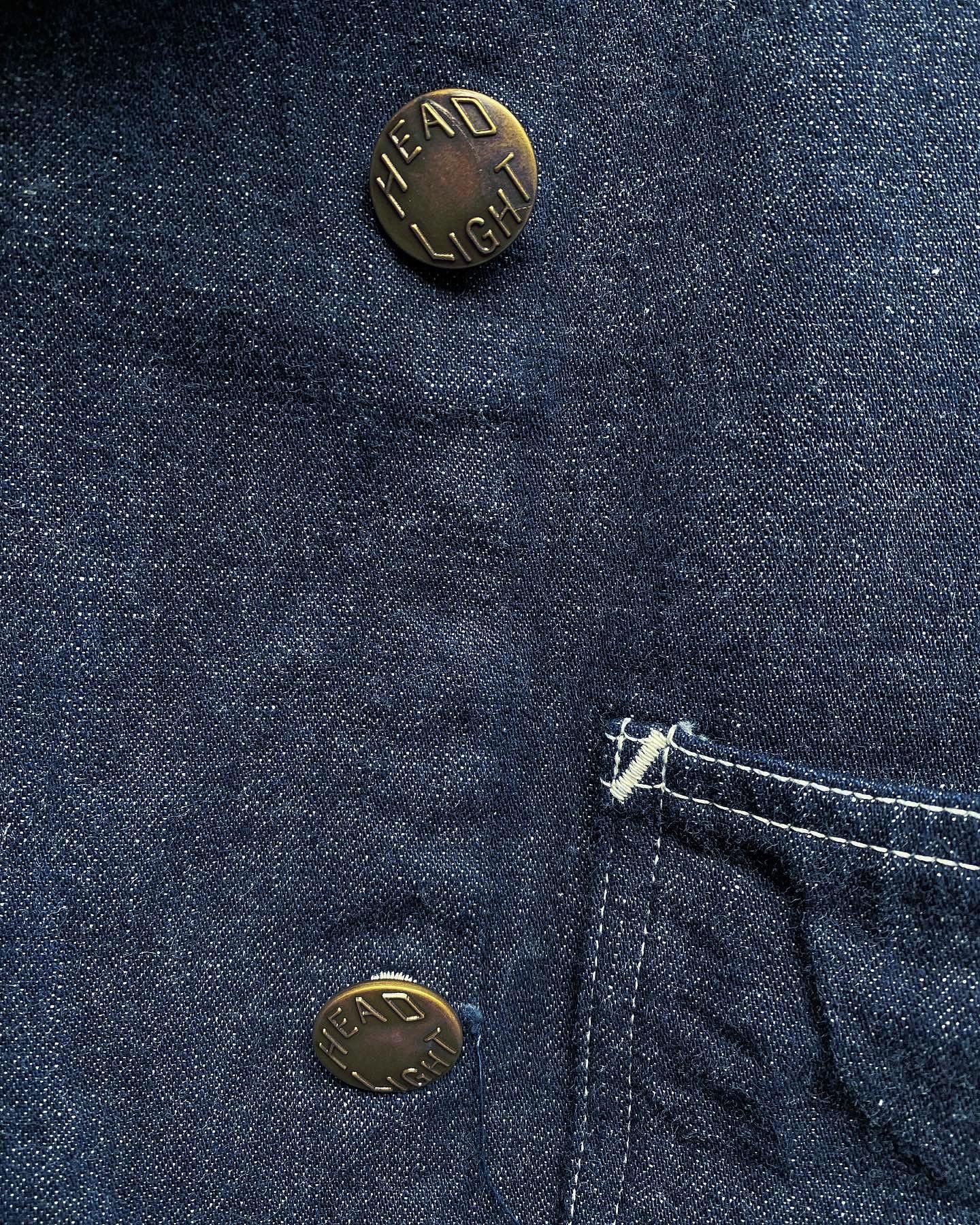 ヘッドライト / HEADLIGHT / 9.5oz. SPECIAL WEAVE DENIM DOUBLE BREASTED COAT / カバーオール / デニムジャケット