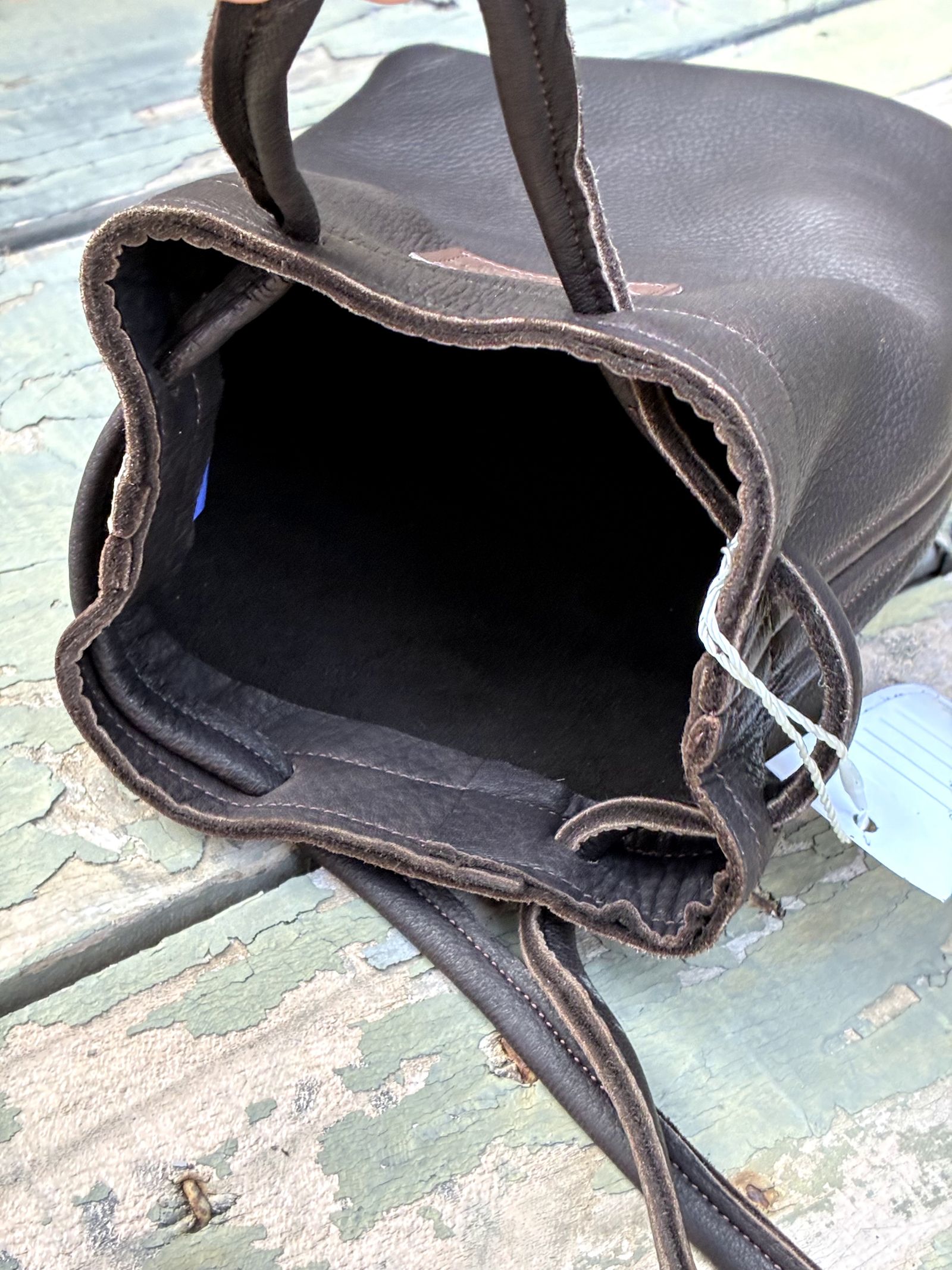 Nasngwam.×EARLY MORNING / ディアスキンウイスキーバッグ / ブラウン