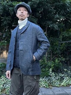 SAN FRANCISCO/ ウールリネンヘリンボーンジャケット